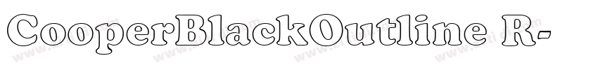 CooperBlackOutline R字体转换 CooperBlackOutline R字体转换